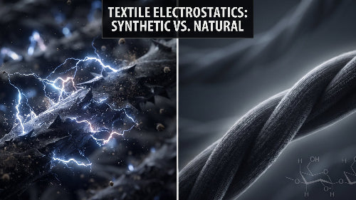 Dein Premium Rock T-Shirt und die Elektrostatik: Vergleich der Faserphysik zwischen synthetischen Blends und gekämmter Baumwolle.
