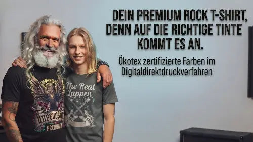 Dein Premium Rock T-Shirt mit Ökotex-zertifizierte Farben im Digitaldirekt-Druckverfahren - XXCESSIVEBLACK.