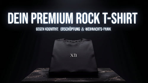 Dein Premium Rock T-Shirt: Gegen kognitive Erschöpfung & Weihnachts-Panik.