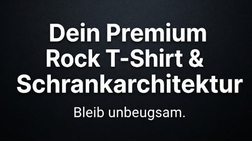 Dein Premium Rock T-Shirt & Schrankarchitektur.