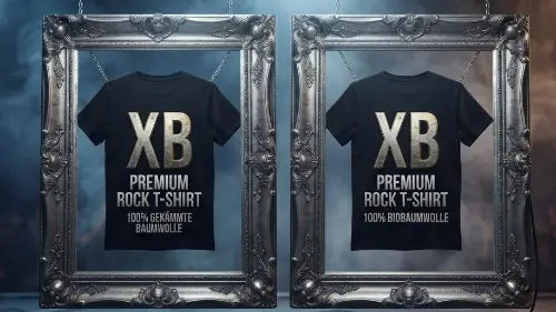 Premium Rock T-Shirts aus 100% gekämmter Baumwolle & 100% Bio-Baumwolle von XB.