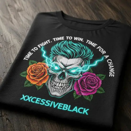 Premium Rock T-Shirt von XXCESSIVEBLACK mit hochwertigem Rock-Design im Digital-Direkt-Druck-Verfahren.