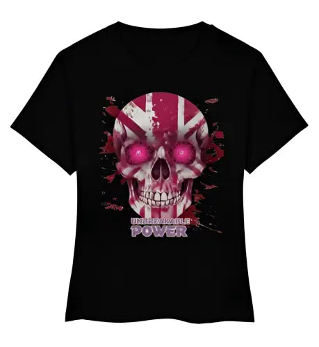 Premium Rock T-Shirt für Frauen mit hochwertigem Skull-Design.