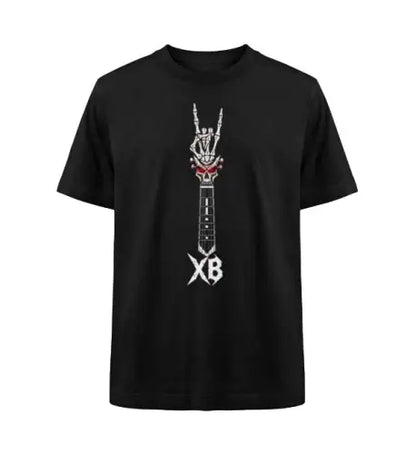 Premium Rock T-Shirt für Männer mit komplexem Gitarren-Design.
