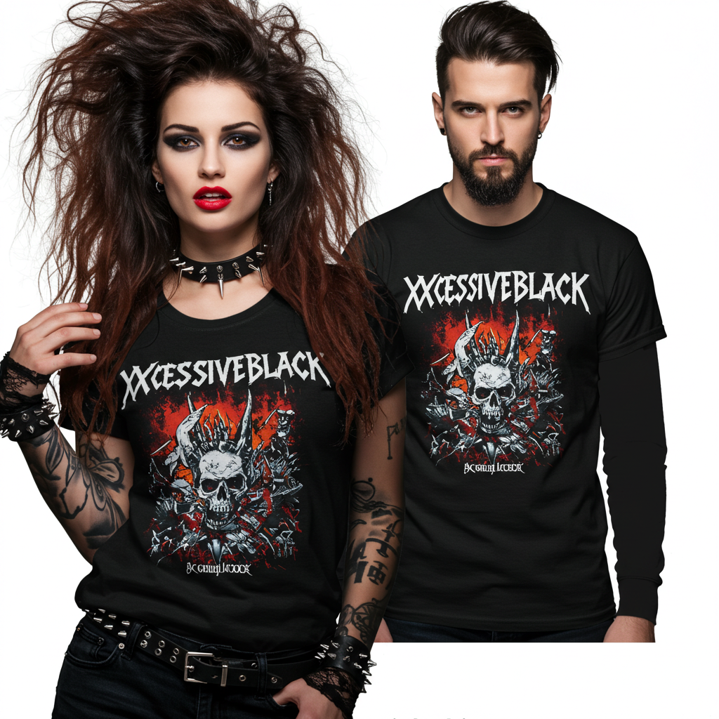 T-shirt Castor Punk Rock - Design Humoristique Heavy Metal Pour Fans De Musique Et D'animaux